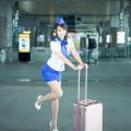 Sun Hui Tong   Stewardess High speed Railway - 059