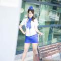 Sun Hui Tong   Stewardess High speed Railway - 081